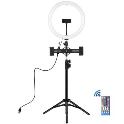 Набір блогера Puluz Ring USB LED lamp PKT3068B 11.8" + tripod 1.1 м (PKT3068B) від компанії shop-shap - фото 1