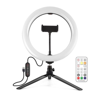 Набір блогера Puluz Ring USB LED lamp PKT3082B 10" + table stand (PKT3082B) від компанії shop-shap - фото 1