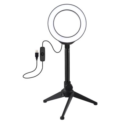 Набір блогера Puluz Ring USB LED lamp PKT3084B 4.7" + table stand (PKT3084B) від компанії shop-shap - фото 1