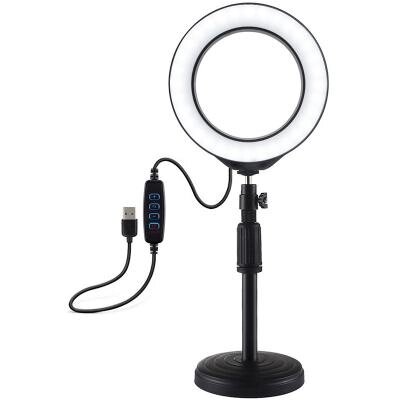 Набір блогера Puluz Ring USB LED lamp PU392 6.2" + table mount 18-28 см (PU392) від компанії shop-shap - фото 1