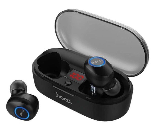 Навушники Bluetooth Hoco ES24 Joyous з кейсом Black від компанії shop-shap - фото 1