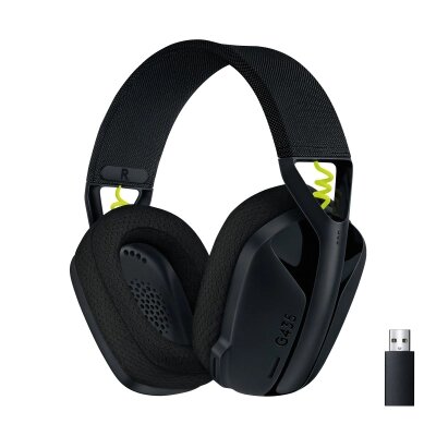 Навушники Logitech G435 Lightspeed Wireless Gaming Headset Black (981-001050) від компанії shop-shap - фото 1