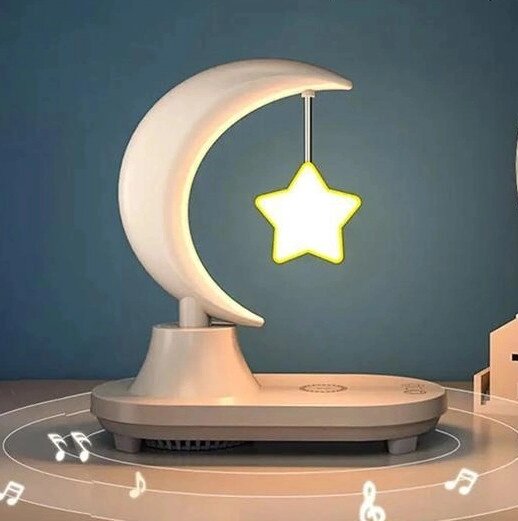 Нічник із колонкою Music Atmosphere Lamp з функцією бездротової зарядки від компанії shop-shap - фото 1