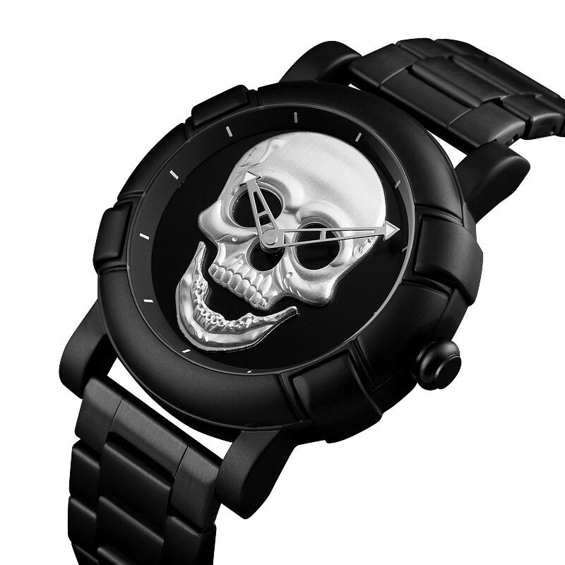 Оригінальний годинник Skmei Skull 9178 Black-Silver від компанії shop-shap - фото 1