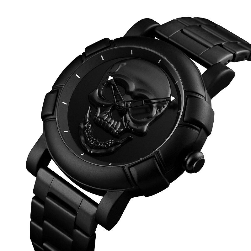 Оригінальний годинник Skmei Skull 9178 Black від компанії shop-shap - фото 1