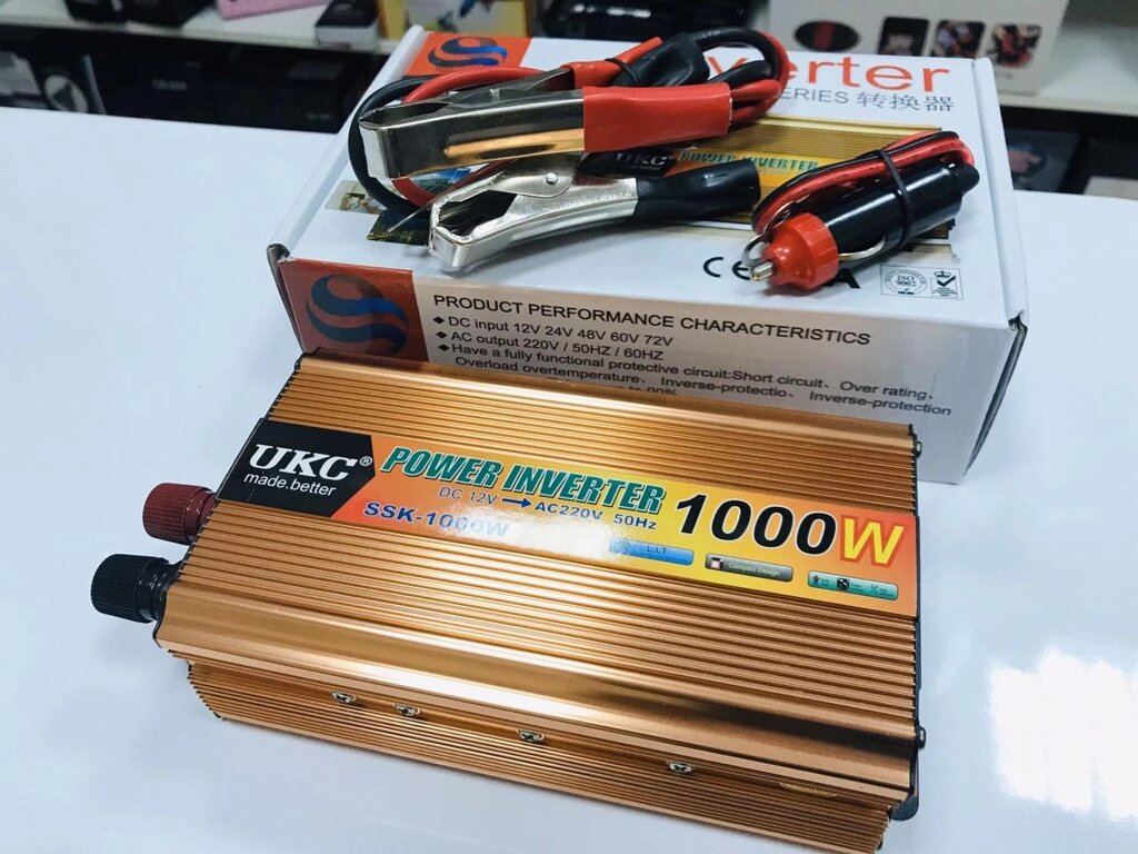 Перетворювач 1000W 12V-220V UKC від компанії shop-shap - фото 1