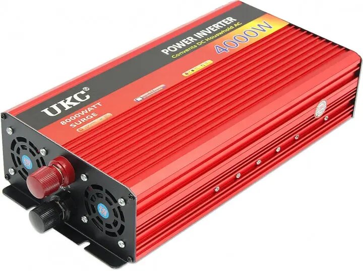 Перетворювач (інвертор) AC DC UKC AR-4000W 220В LCD USB з функцією плавного пуску.  ном 3600 від компанії shop-shap - фото 1