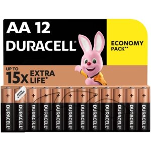 Батарейка Duracell AA лужні 12 шт. в упаковці (5000394006546 / 81551275)