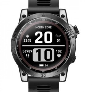 Чоловічий наручний розумний годинник North Edge CrossFit GPS з компасом (Black) в Київській області от компании shop-shap