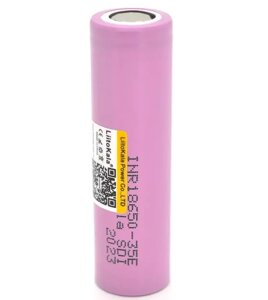 Високоємний акумулятор LiitoKala Lii-35E 18650 3500mah без захисту (Рожевий)