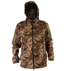 Армійська куртка з капюшоном Soft Shell (Піксель) XL