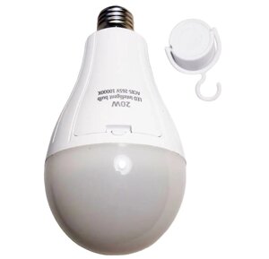 Лампочка з акумулятором 2x18650 20W 8442