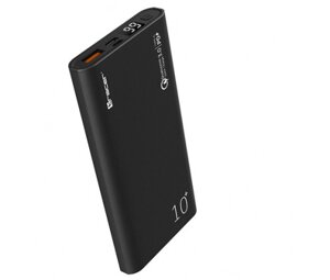 Зовнішній акумулятор Powerbank Tracer 10000 mAh PD20W+QC3.0 алюмінієвий корпус (Чорний)