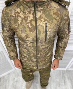 Тактична тепла чоловіча куртка Бушлат (Піксель) XL