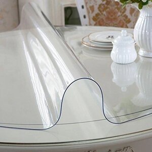 М'яке скло Прозора силіконова скатертина на стіл Soft Glass Захист для меблів 1.4х1.0 м (товщина 1.5 мм)