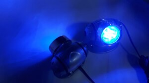 Підсвічування-ліхтар зовнішня KL-25 2x8 LED Blue коло ( пара )