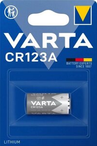 Батарейка Varta CR123A Lithium 1600 мА/ч в блістері в Київській області от компании shop-shap