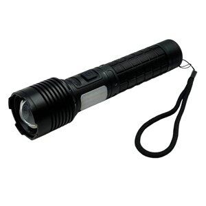 Ручной фонарь BL-X721-P50 + 10SMD zoom + PowerBank + Type-C + 18650 (3+4режима)