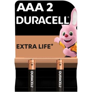 Батарейка Duracell AAA лужні 2 шт. в упаковці (5000394058170 / 81484984)