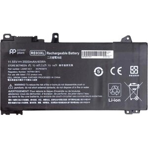 Акумулятор для ноутбука HP ProBook 450 G6 (RE03XL) 11.55V 3500mAh PowerPlant (NB461639)