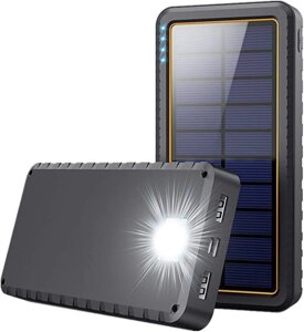 Портативна батарея Solar Power Bank 26800mAh HX160S6 Сонячний зарядний пристрій