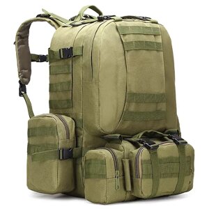 Тактичний рюкзак 52л з тканини Oxford Зелений