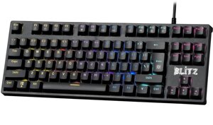 Провідна клавіатура Defender Blitz GK-240L EN Rainbow RGB-підсвічування та постачання