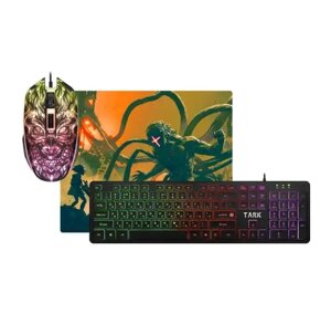 Комплект клавіатура та миша (провідний) Defender Tark C-779 UKR RGB-підсвічування