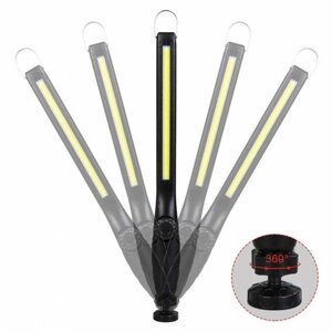 Ліхтар акумуляторний JW821 (LED COB) з регулюванням яскравості + магніт (Black) в Київській області от компании shop-shap