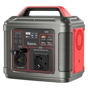 Портативна зарядна станція Hoco DB28 80000mAh (300W) Серо-червона