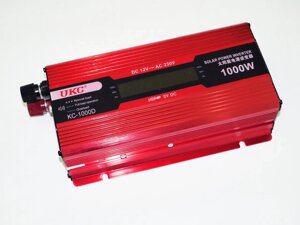 Перетворювач напруги 1000W AC/DC KC-1000D 12V + lcd / Автомобільний інвертор