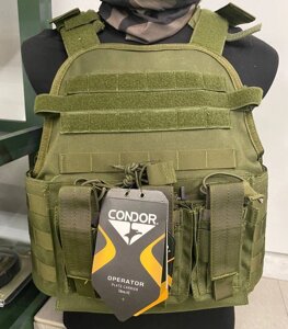 Плитоноска з плитами 4 класу Condor Outdoor Products Бронежилет (Оливковий) в Київській області от компании shop-shap