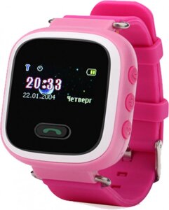 Розумні дитячі смарт годинник Q60 Smart Baby Watch GPS Pink