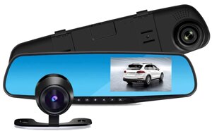 Дзеркало відеореєстратор з камерою заднього виду Vehicle Blackbox DVR Full HD 3.5 дюймів Оригінал