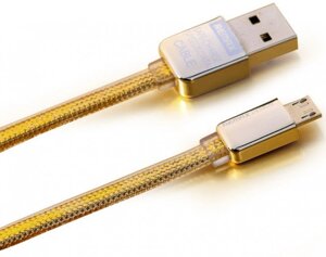 Кабель microUSB 1м gold Golden Remax 310303 в Київській області от компании shop-shap