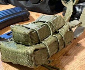 Підсумок Molle для 2-х магазинів АК/AR та пістолета A-21 Оливковий в Київській області от компании shop-shap