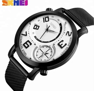 Чоловічий наручний годинник Skmei Moon 9168 Білі