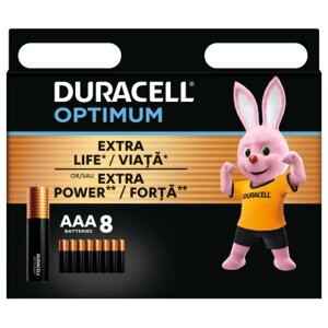 Батарейка Duracell Optimum AAA лужні 8 шт. в упаковці (5015602) в Київській області от компании shop-shap