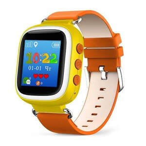 Розумний дитячий годинник Smart Baby Watch Q90 з GPS трекером помаранчеві оригінал