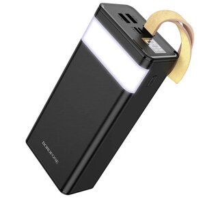 УМБ портативний зарядний Power Bank BOROFONE Coolmy BJ18A 30000mAh, 2USB, Type-C, 2A, чорне