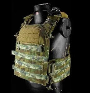 Тактична плитоносська жилет із швидким скиданням Cordura 1000D з IRR обробкою (без плит) Мультикам