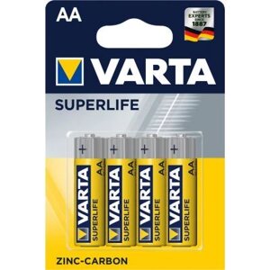 Батарейка Varta AA SUPERLIFE Zinc-Carbon R6 * 4 (02006101414) в Київській області от компании shop-shap