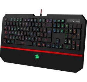 Ігрова клавіатура Redragon Karura2 UKR RGB-підсвічування + підставка + мембрана
