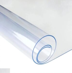 М'яке скло Прозора силіконова скатертина на стіл Soft Glass Захист для меблів 2.2х1.0 м (Товщина 2мм)