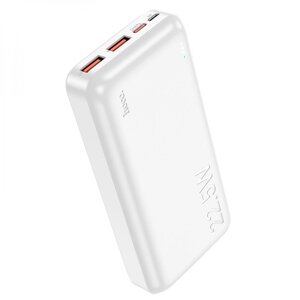 Зарядний мобільний акумулятор Hoco J101A 20000mAh PD20W+QC3.0 (22.5W) Білий в Київській області от компании shop-shap