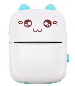 Портативний дитячий принтер Jetix Mini Printer з термодруком (Блакитний)