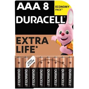 Батарейка Duracell AAA лужні 8 шт. в упаковці (5000394203341 / 81480364)