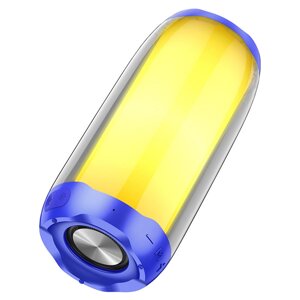 Вluetooth колонка HOCO HC8 blue з LED-підсвічуванням