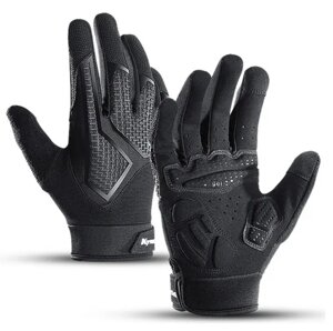 Тактичні сенсорні рукавички повнопалі FQ103B147 на липучці (Чорний) L