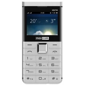 Мобільний телефон Maxcom MM760 White (5908235974897) бабушкофон є blask